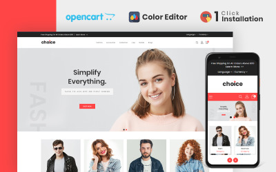 Keuze Fashion Store OpenCart-sjabloon