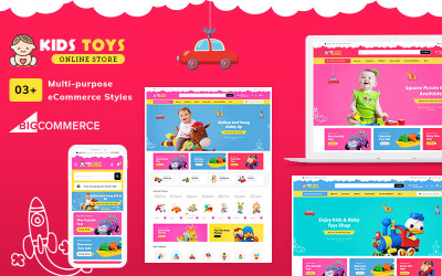 Responsywny bigCommerce Theme Kid's Toy Stencil Multi-Purpose Responsive #121466