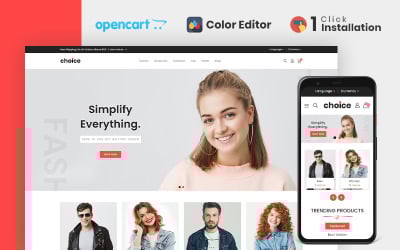 Вибір магазину модного магазину OpenCart