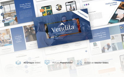 Vendita - шаблон PowerPoint для презентации цифрового маркетинга