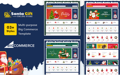 "Santa Gift – Stencil Multi-Purpose Responsive" - адаптивний BigCommerce Theme №121661