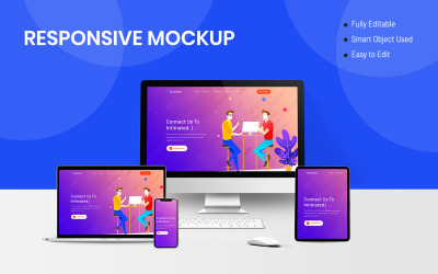 Makieta produktu Responsive Screen