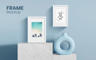 Mockup för fotoramprodukt