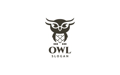 Шаблон логотипа сова