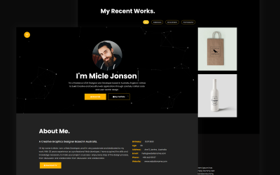 Micle - Personal Portfolio/Resume №121932