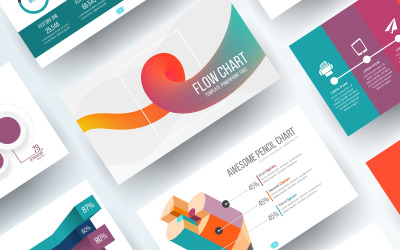 Modelo de fluxograma livre para PowerPoint