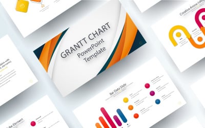Modelo de PowerPoint de gráfico de Gantt grátis