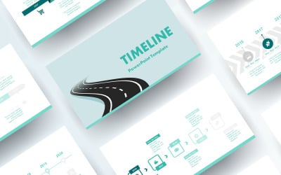 Ücretsiz Zaman Çizelgesi PowerPoint şablonu