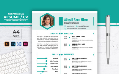 Abigail Akon Obro Yaratıcı Özgeçmiş Şablonu