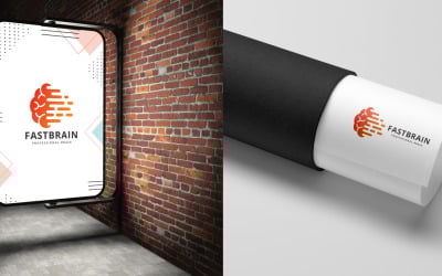 Fast Brain Logo Template