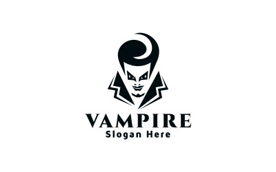 Modelo de logotipo de vampiro