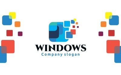 Modelo de logotipo do Windows