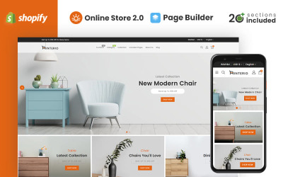 Тема Shopify для мебельного магазина Interio