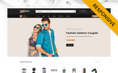 WooCommerce Theme namens "Megafox - Multipurpose Sore" #122127