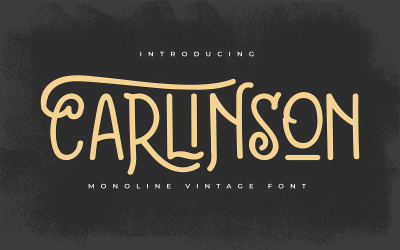 Карлінсон | Monoline Vintage шрифт