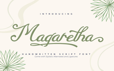 Magaretha | Handgeschreven cursief lettertype
