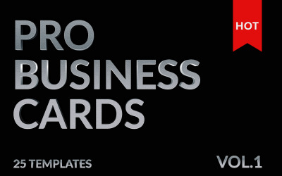 25 Mega Business Cards Bundle - Vorlage für Unternehmensidentität