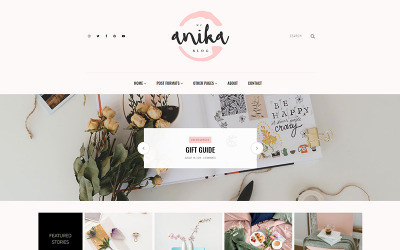 Reszponzív Anika - Feminine Blog WordPress sablon 122280