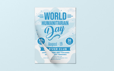 Światowy Dzień Pomocy Humanitarnej - szablon tożsamości korporacyjnej