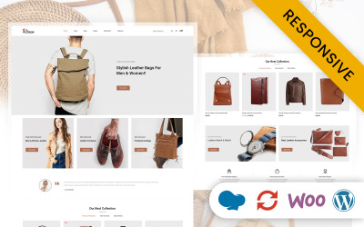TheStrop - Lädermodebutik WooCommerce-tema