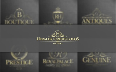 Heraldic Crest Vol.1 logotyp mall