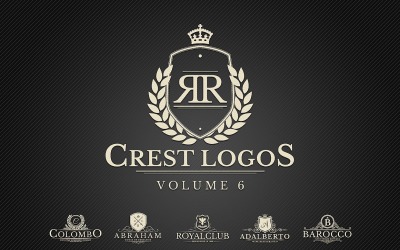 Heraldische Crest Vol.6 Logo sjabloon