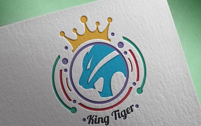 Modèle de logo King Tiger