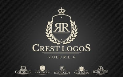 Szablon Logo Heraldic Crest Vol.6
