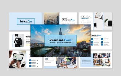 Businessplan - PowerPoint-Vorlage für kreativen Businessplan