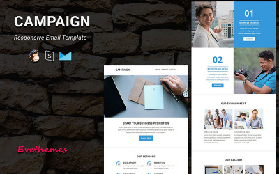 Campaign - Responsive Email Template de Newsletter №122457