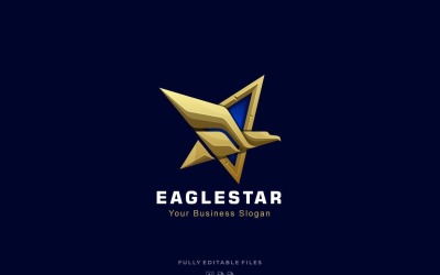 Eagle Star Luxus Abzeichen Logo Vorlage