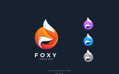 Fox Color Logo Vorlage