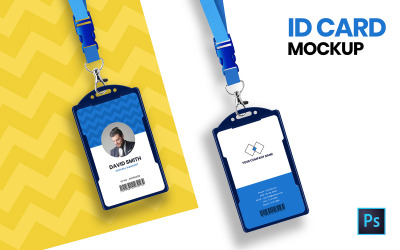 ID-kort produkt mockup