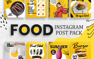 Restauracja Instagram Post Szablon mediów społecznościowych