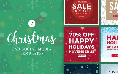 Christmas Posts V2 Social Media Template