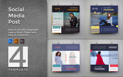 Trendy Post Template Promotion for Social Media