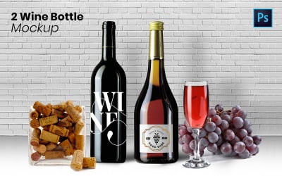 Bottle Template product mockup