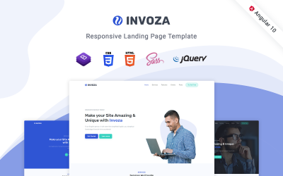 Invoza - Responsive Landing Page Template