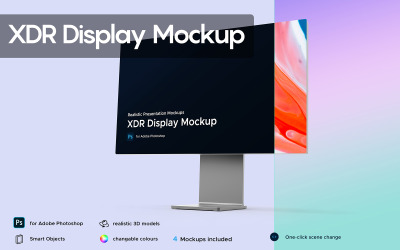 Maquete do produto XDR Diplay Presentation