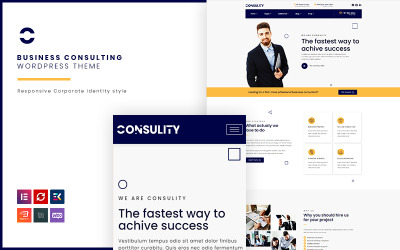 Responsywny motyw WordPress Consulity - Business Consulting WordPress Theme #122894