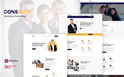 Reszponzív Consulity - Business Consulting WordPress sablon 122894