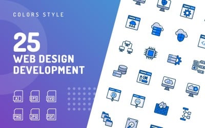 Web Design Development Icon Set