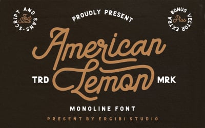 American Lemon Duo Premium Font