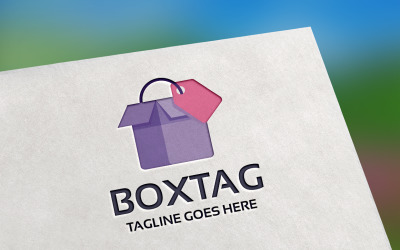 Box Tag logotyp mall