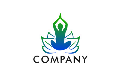 Modèle de logo de yoga