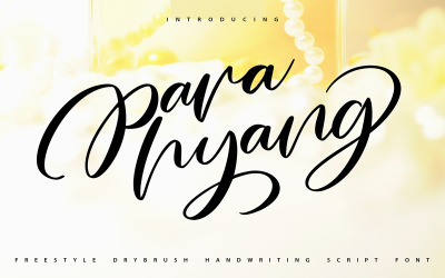 Parahyang | Freestyle handschrift Scipt lettertype