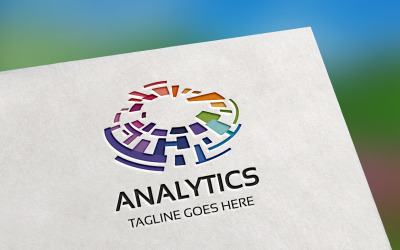 Plantilla de logotipo de Analytics