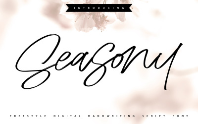 Seasony | Freestyle Handwriting Scipt Font