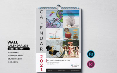 Calendário de parede 2021 planejador