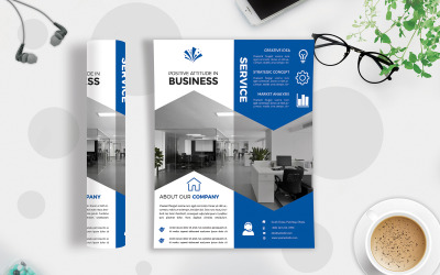 Business Flyer Vol-202 - Vorlage für Unternehmensidentität